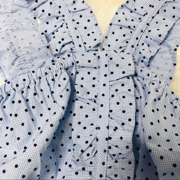 Waverly Grey Anthropologie Berlin Blue Dot Top |XS - Picture 3 of 7